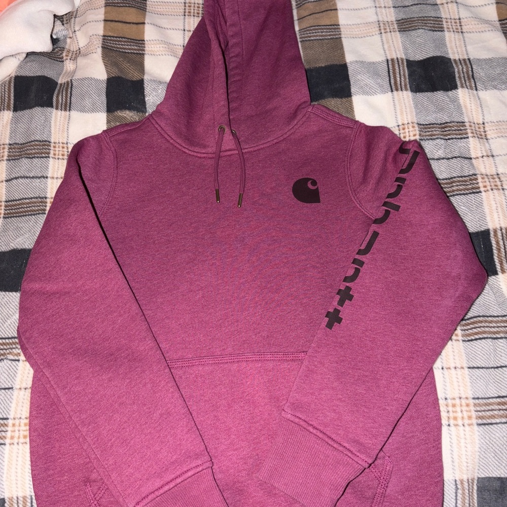 Carhartt Plum/Purple Logo Hooded Sweatshirt
